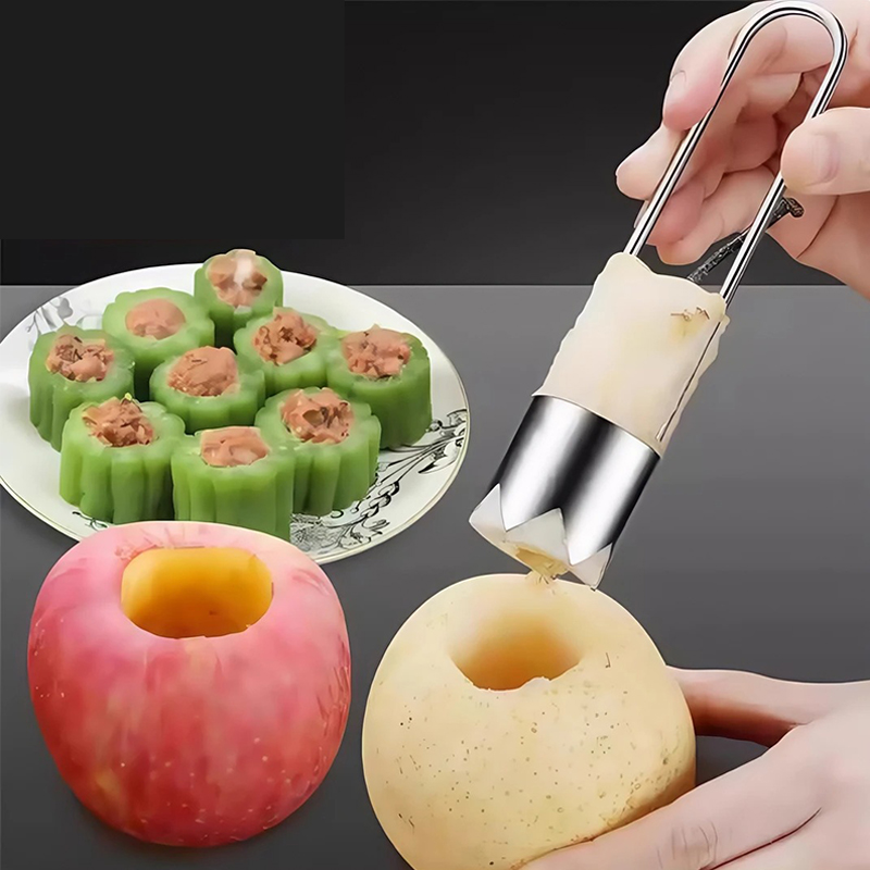 Fruit Roll Up - ผลไม้สแตนเลส Core Remover Apple Pear Bell