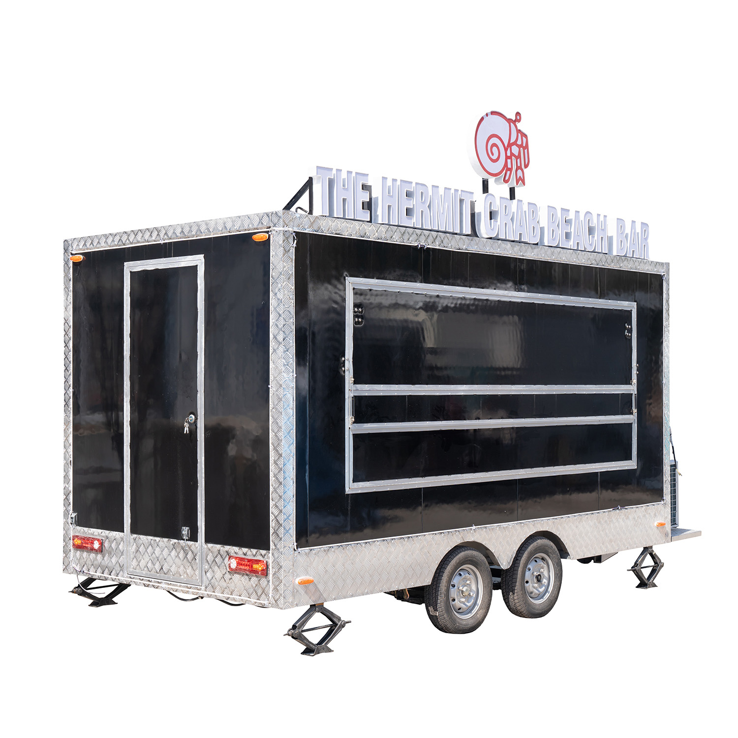 Food Snacks Business - รถขายอาหารเคลื่อนที่พร้อมอุปกรณ์ครบครัน รถขายเครปแบบเร็ว รถพ่วงขายอาหารพร้อมส่วนต่อขยายสำหรับธุรกิจขนาดเล็ก