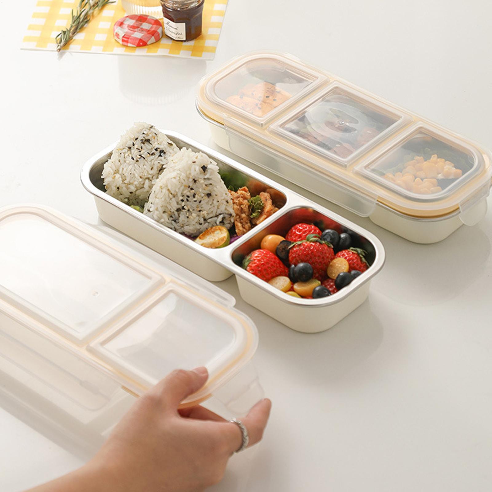Food Prep Snacks - กล่องขนมสแตนเลส กล่องใส่ขนมกันหก กล่องเก็บอาหารกันรั่ว สำหรับเด็ก วัยรุ่น โรงเรียน