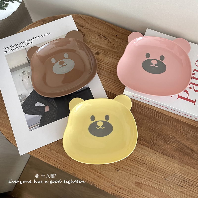 Food Platter Snacks - หมีน่ารักถาดเก็บอาหารผลไม้แห้งขนมขบเคี้ยวอาหารเรียกน้ําย่อยเสิร์ฟ Platter สําหรับ Party Candy Pastry