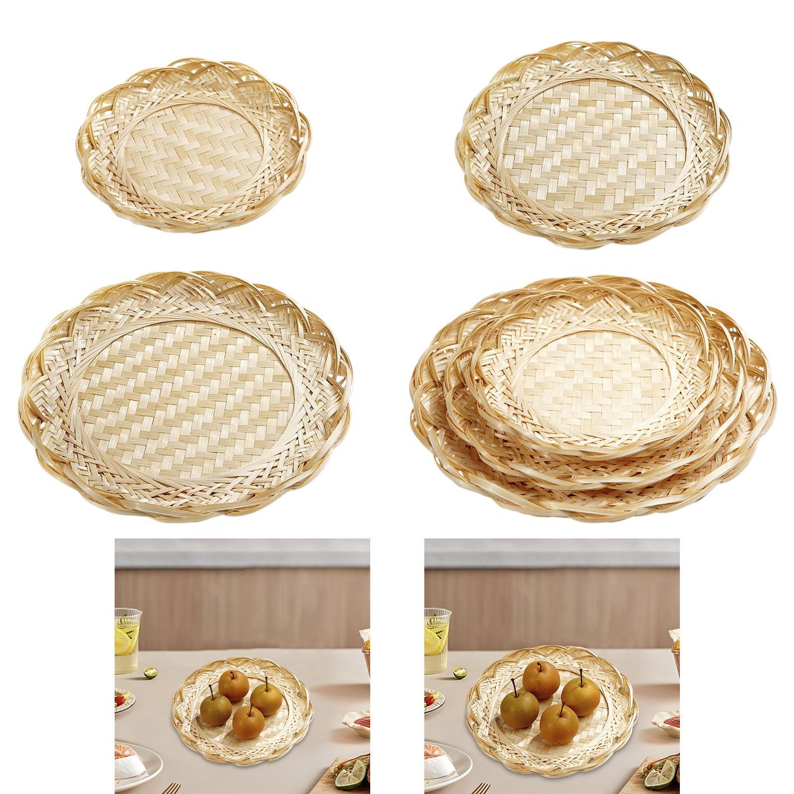 ถาดใส่อาหารทำจากไม้ไผ่ ตะกร้าส - Food Platter Snacks บทวิจารณ์และราคา