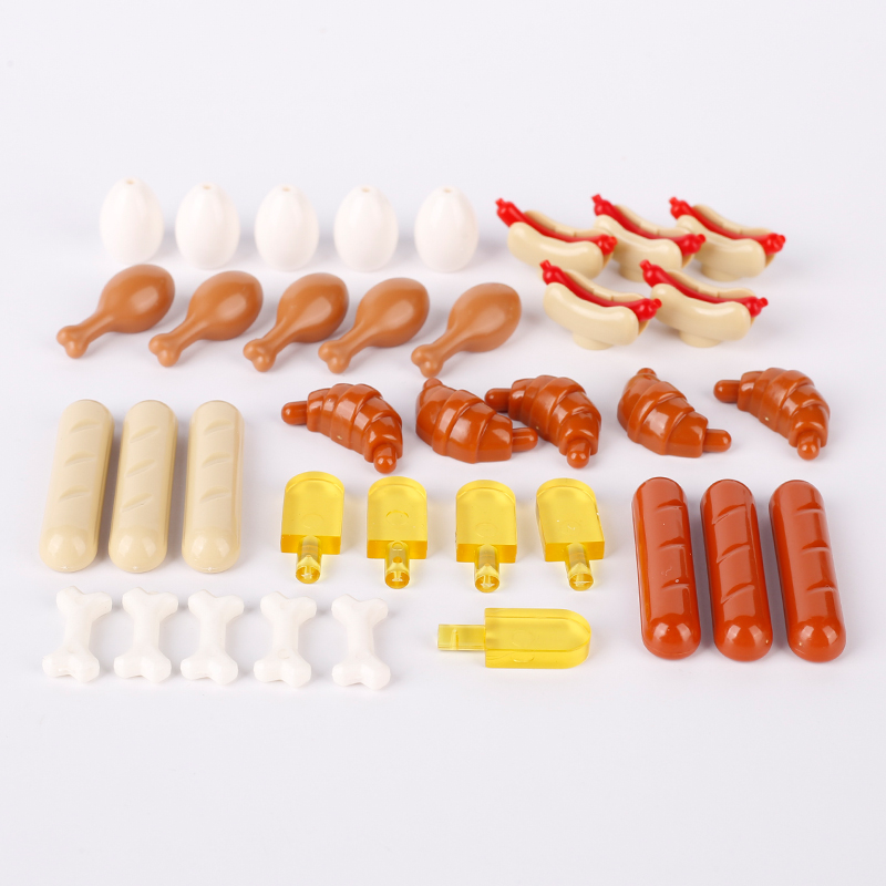 MOC City Street ตัวเลขอาหารพิม - Junk Food Snacks บทวิจารณ์และราคา