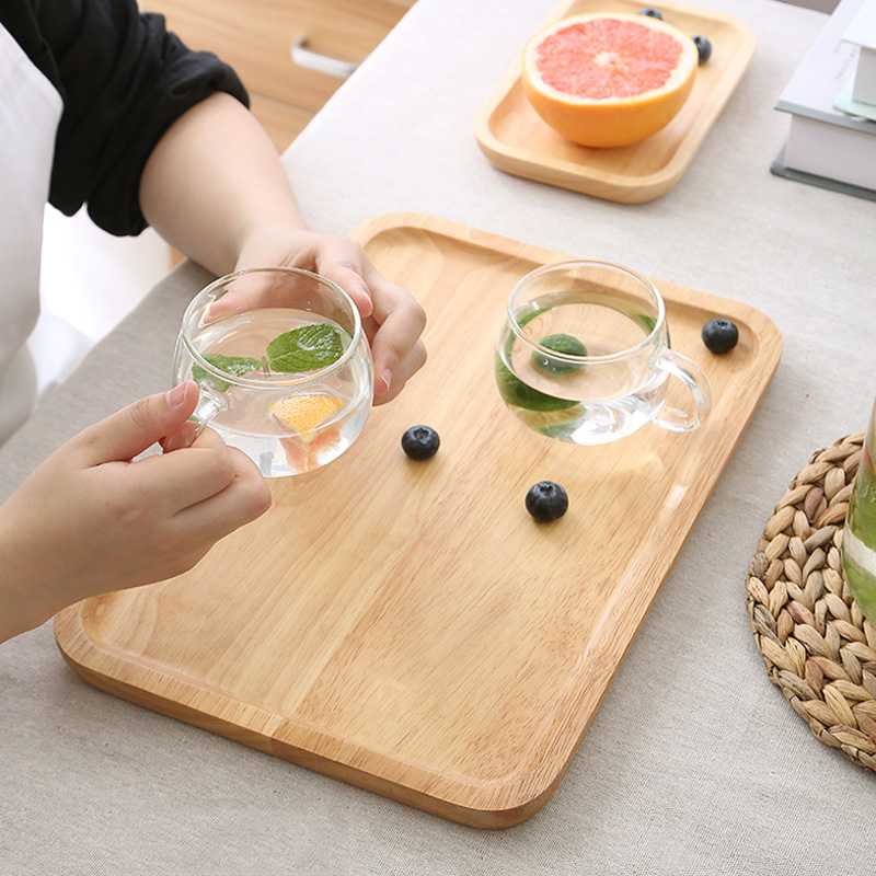 ถาดเสิร์ฟไม้ทรงสี่เหลี่ยม ถาดอ - Food Platter Snacks บทวิจารณ์และราคา