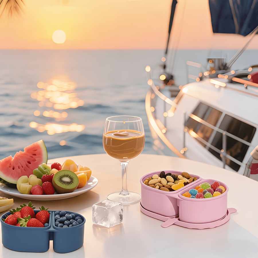 ภาชนะใส่ขนมซิลิโคน/กล่องอาหารแ - Food Snacks For Picnic บทวิจารณ์และราคา