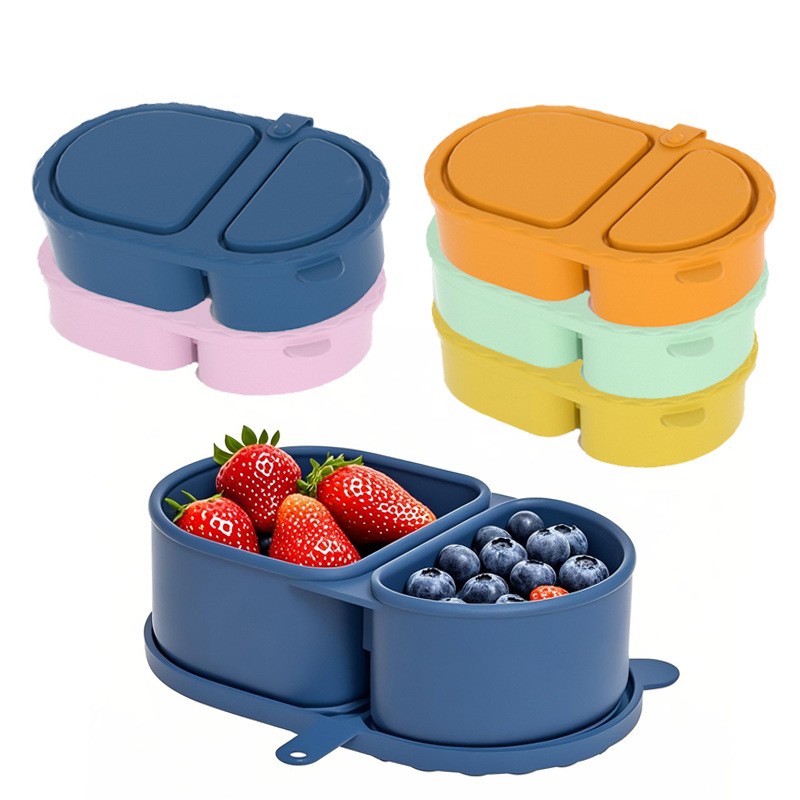 ภาชนะใส่ขนมซิลิโคน/กล่องอาหารแ - Food Snacks For Picnic บทวิจารณ์และราคา
