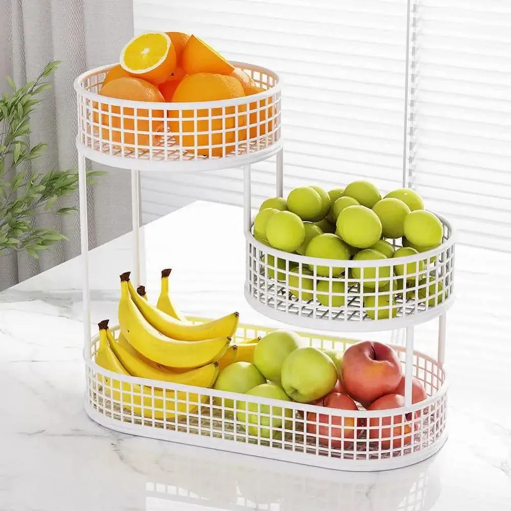 สามชั้นตะกร้าผลไม้ห้องนั่งเล่น - Food Snacks Drinks บทวิจารณ์และราคา