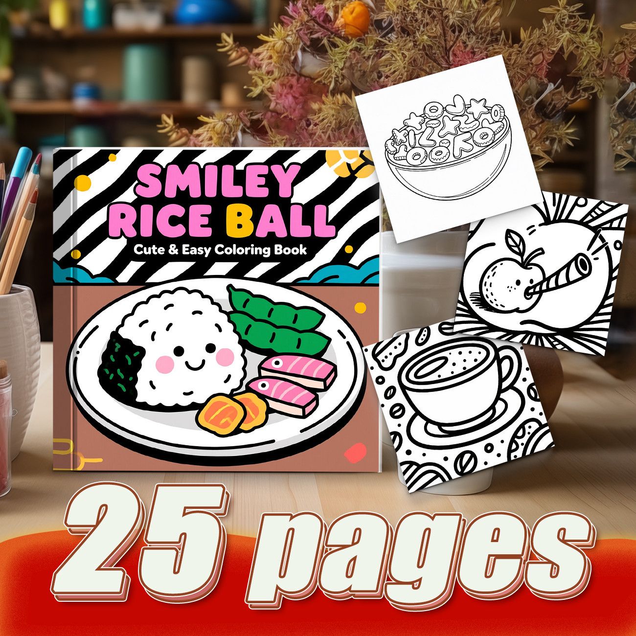 สมุดระบายสีข้าวปั้นลายหน้ายิ้ม - Food Snacks Coloring Book บทวิจารณ์และราคา