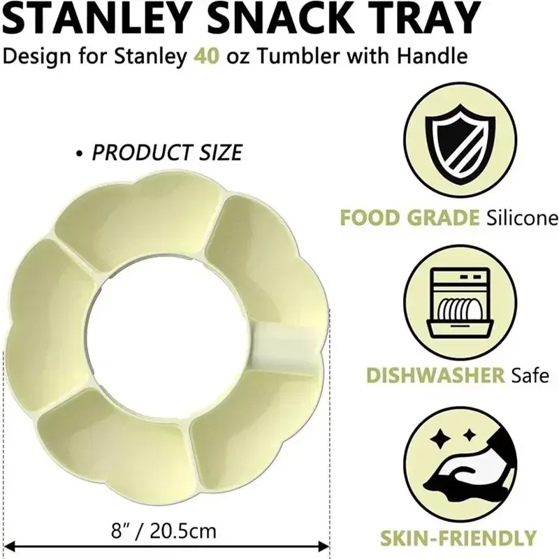 4ช่องแบบนำกลับมาใช้ใหม่ได้ถ้วย - Food Platter Snacks บทวิจารณ์และราคา