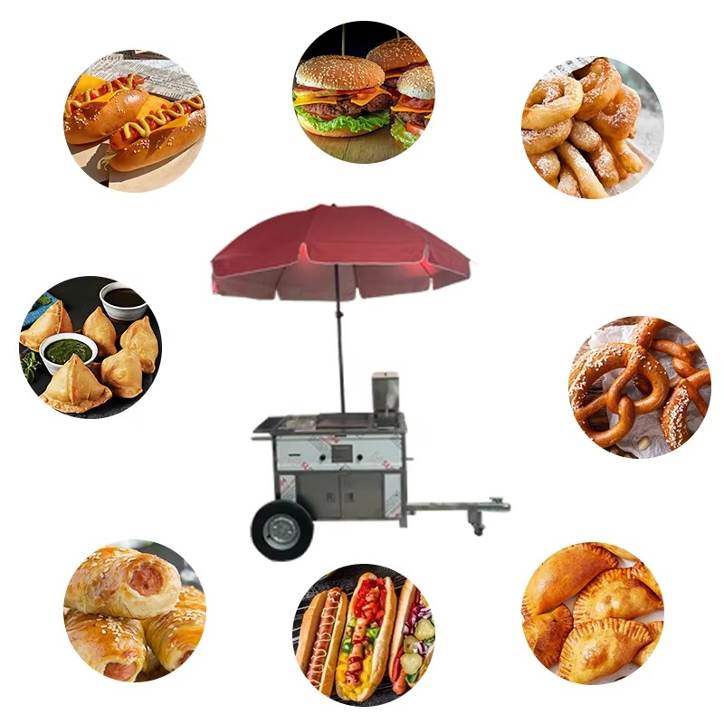 รถเข็นขายอาหารเคลื่อนที่แบบลาก - Fast Food With Snacks บทวิจารณ์และราคา