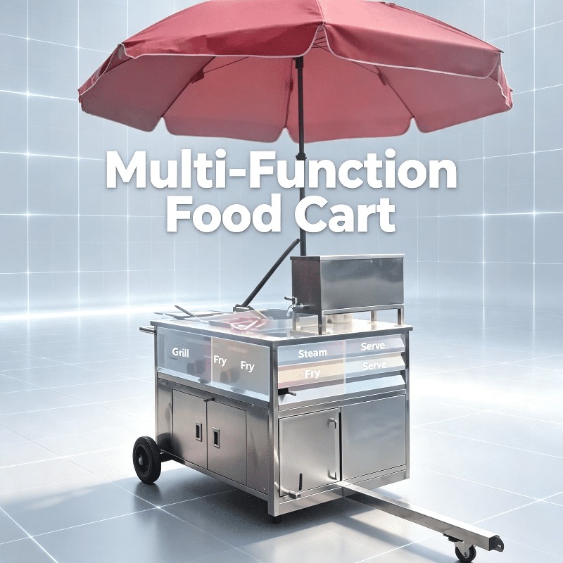รถเข็นขายอาหารเคลื่อนที่แบบลาก - Fast Food With Snacks บทวิจารณ์และราคา