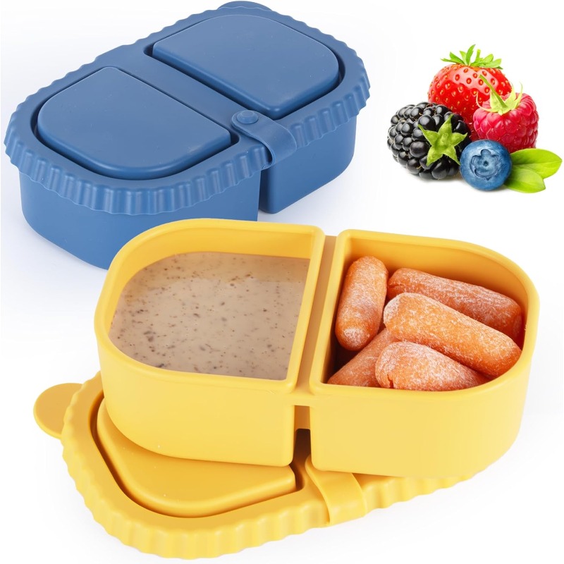 ภาชนะใส่ขนมซิลิโคนแบบใช้ซ้ำได้ - Food Snacks For Picnic บทวิจารณ์และราคา