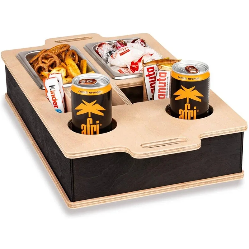 สี่เหลี่ยมผืนผ้าถาดไม้ไผ่เดสก์ - Food Snacks Drinks บทวิจารณ์และราคา