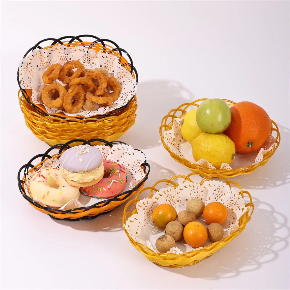 ตะกร้าใส่ขนมสานทรงกลมสำหรับบ้า - Food Snacks Indian บทวิจารณ์และราคา