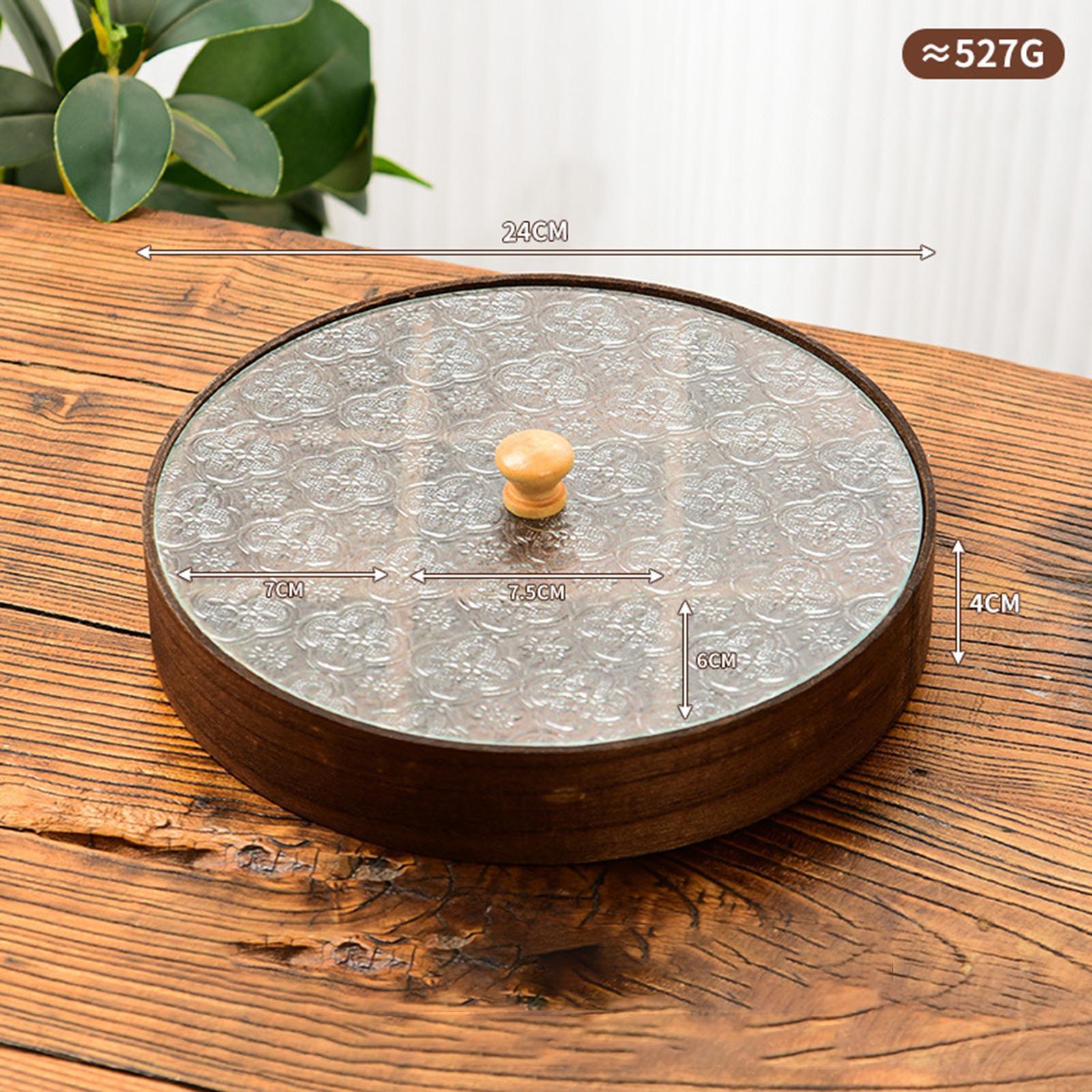 ชามไม้ใส่อาหารพร้อมฝาปิด แบ่งช - Food Platter Snacks บทวิจารณ์และราคา
