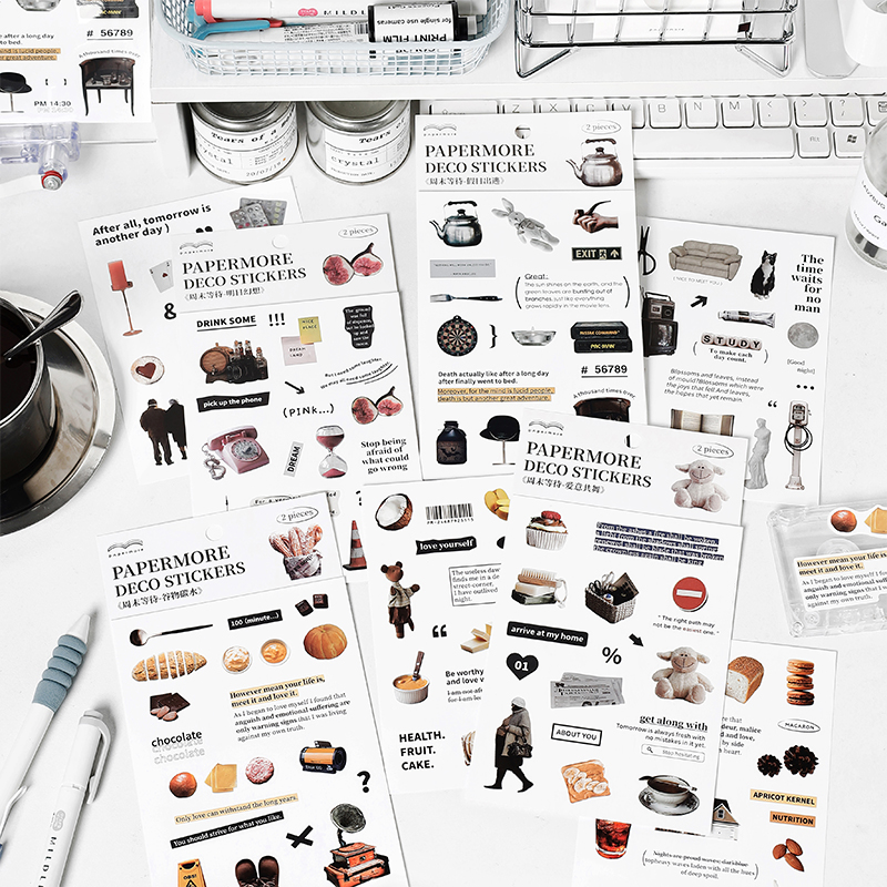 สติกเกอร์ลายขนมสวยงามสำหรับตกแ - Junk Food Snacks บทวิจารณ์และราคา