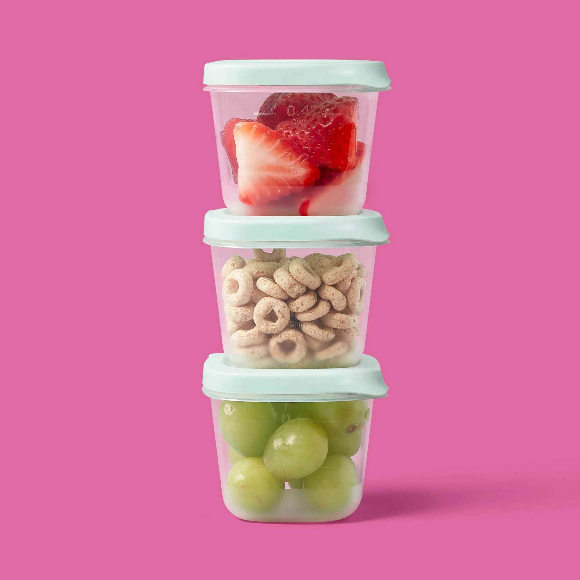 ภาชนะเก็บอาหารทรงสี่เหลี่ยมขนา - Food Prep Snacks บทวิจารณ์และราคา