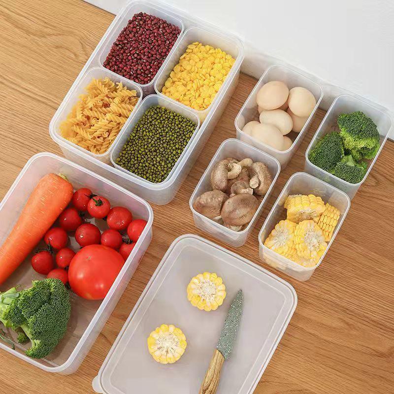 กล่องเก็บอาหารใส 4 in 1 สำหรับ - Food Prep Snacks บทวิจารณ์และราคา