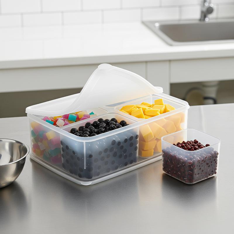 กล่องเก็บอาหารใส 4 in 1 สำหรับ - Food Prep Snacks บทวิจารณ์และราคา