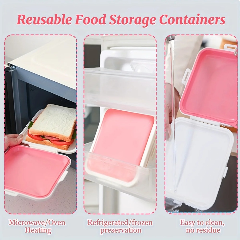 กล่องเก็บแซนวิชซิลิโคน กล่องใส - Food Snacks For Picnic บทวิจารณ์และราคา