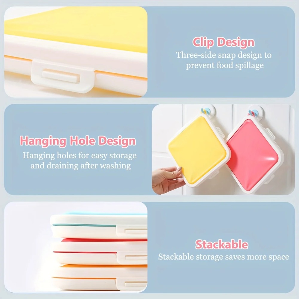 กล่องเก็บแซนวิชซิลิโคน กล่องใส - Food Snacks For Picnic บทวิจารณ์และราคา