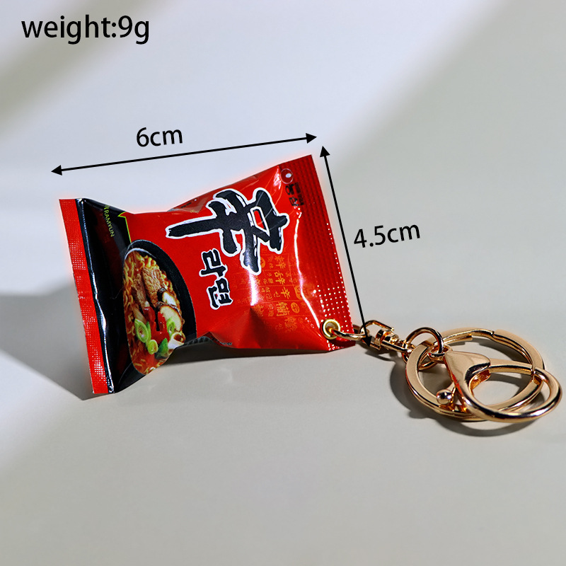 พวงกุญแจรูปซองบะหมี่กึ่งสำเร็จ - Food Snacks Packets บทวิจารณ์และราคา