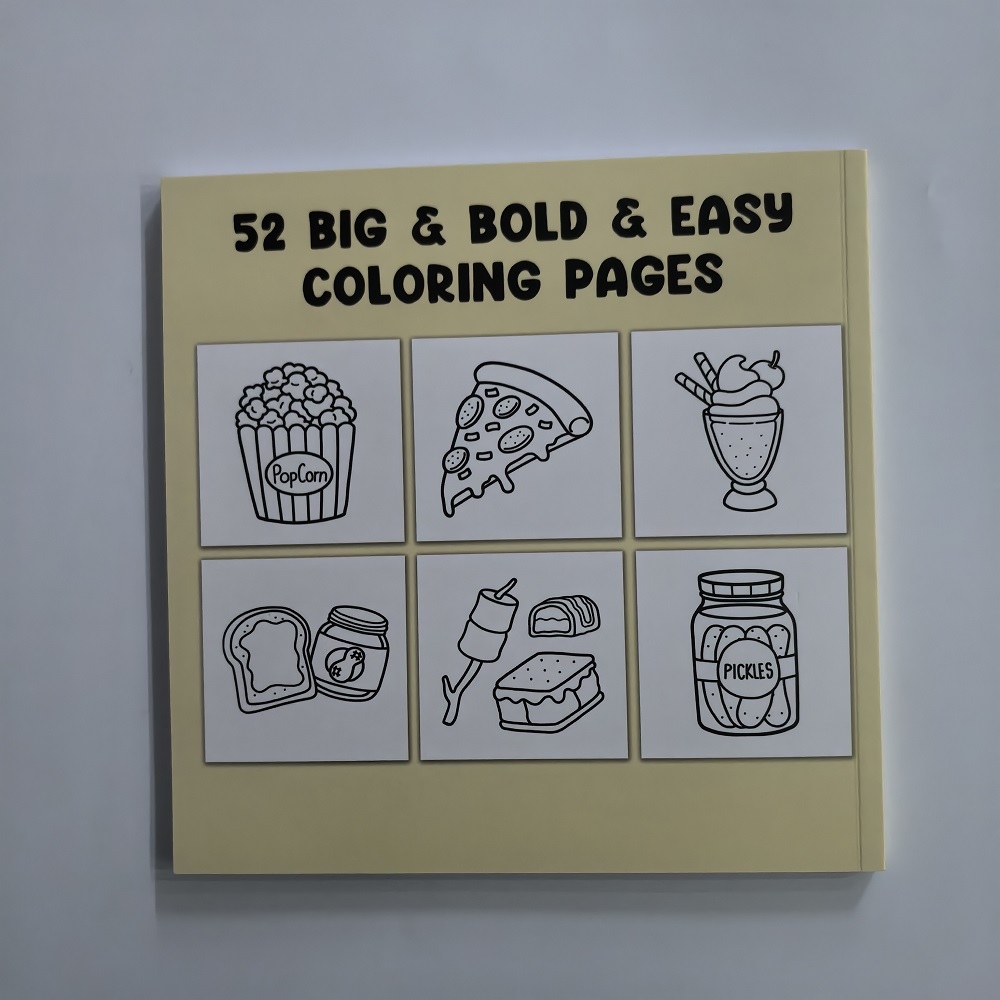 หนังสือระบายสีอาหาร เครื่องดื่ - Food Snacks Coloring Book บทวิจารณ์และราคา