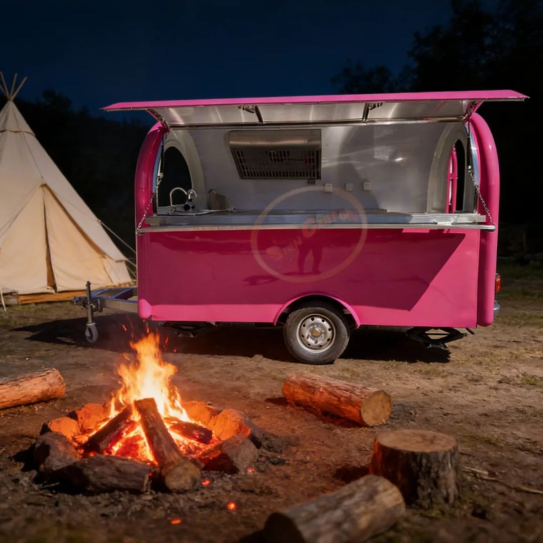 รถพ่วงขายอาหารเคลื่อนที่ทำจากไ - Food Snacks Business บทวิจารณ์และราคา