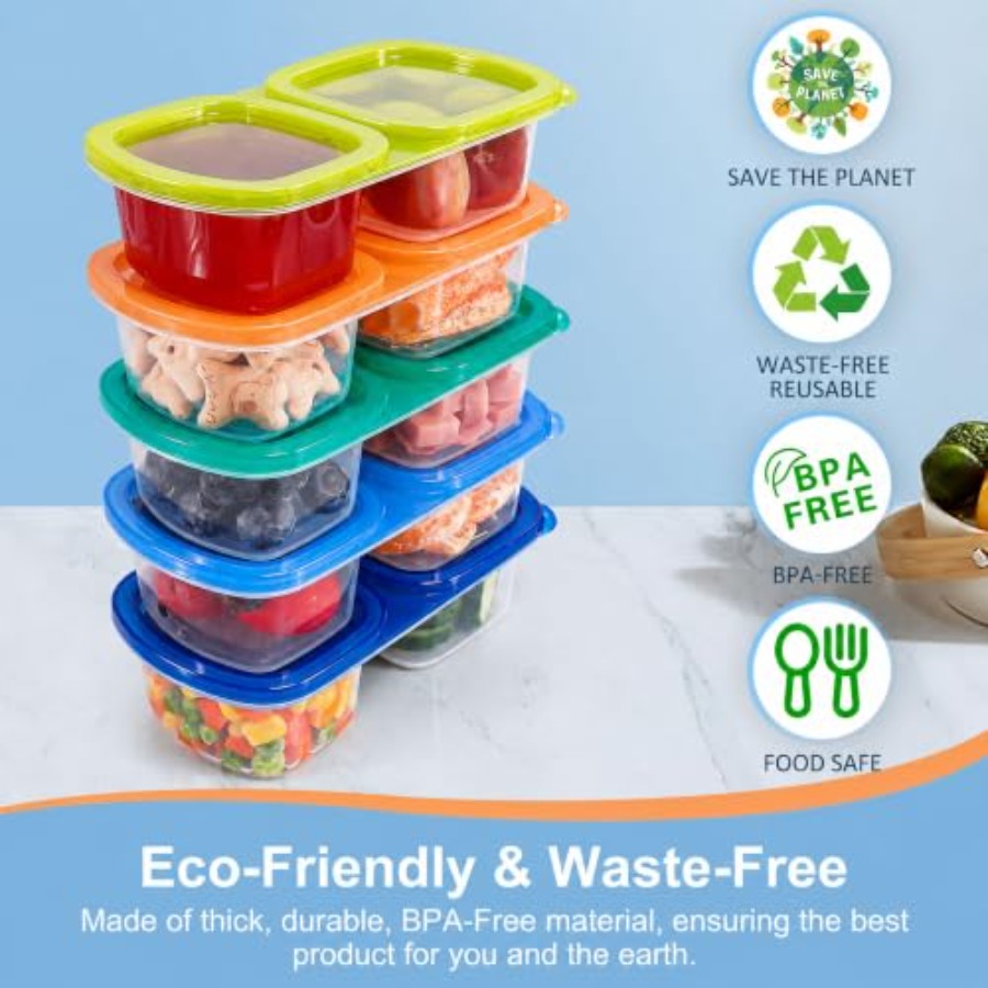 ชุดกล่องใส่อาหารว่างแบบใช้ซ้ำไ - Food Prep Snacks บทวิจารณ์และราคา