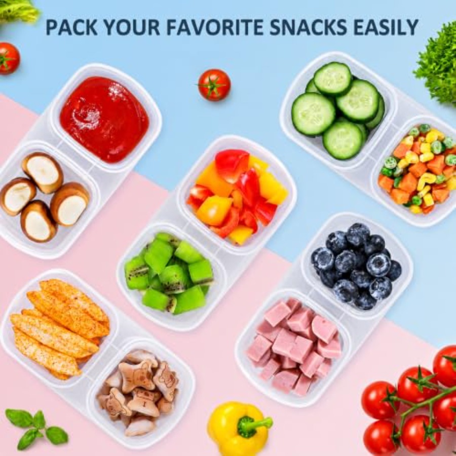 ชุดกล่องใส่อาหารว่างแบบใช้ซ้ำไ - Food Prep Snacks บทวิจารณ์และราคา