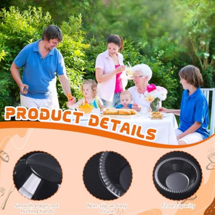 ชุด 30 ใบ ชามพลาสติกแบบใช้แล้ว - Food Snacks For Picnic บทวิจารณ์และราคา