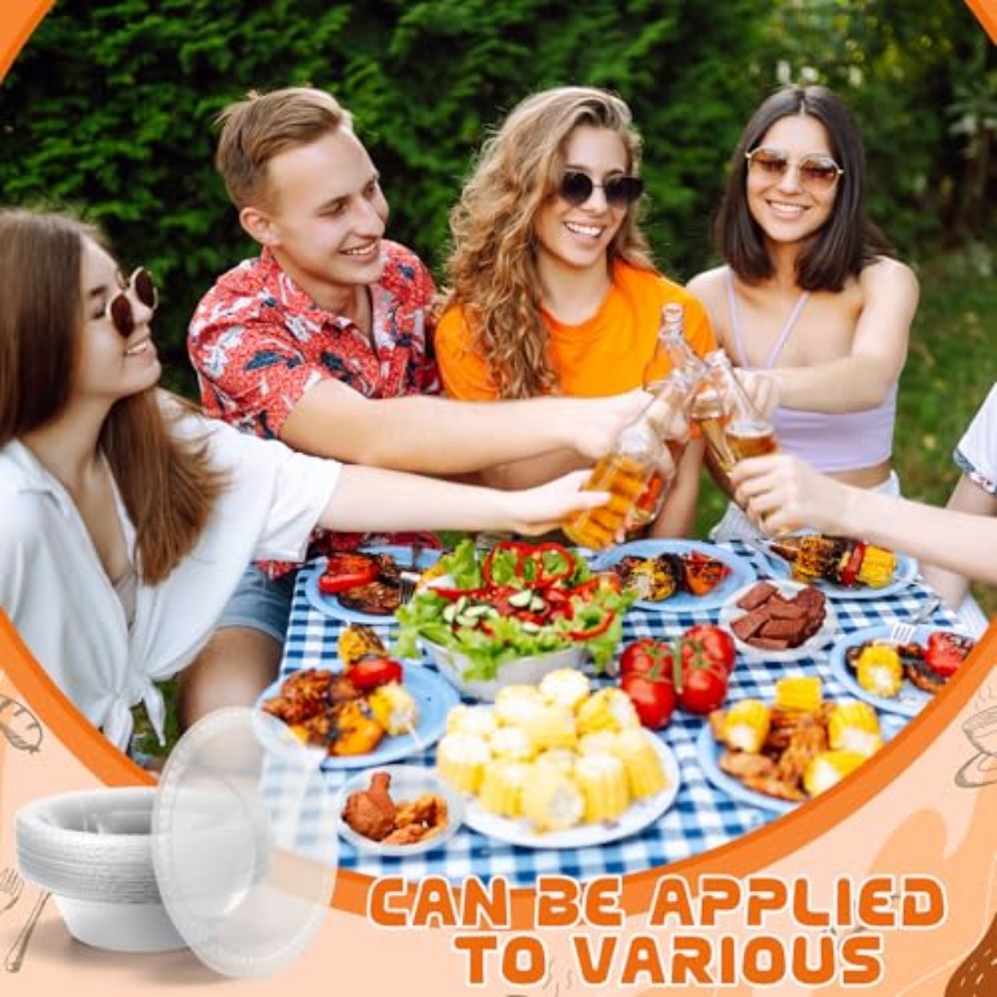 ชุด 30 ใบ ชามพลาสติกแบบใช้แล้ว - Food Snacks For Picnic บทวิจารณ์และราคา