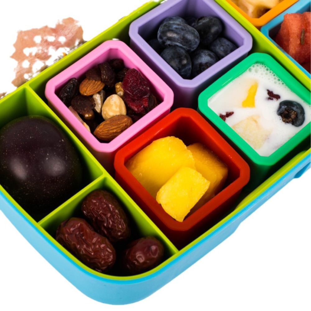 1/3pcs ซิลิโคนกล่องกระจายอาหาร - Food Snacks For Picnic บทวิจารณ์และราคา