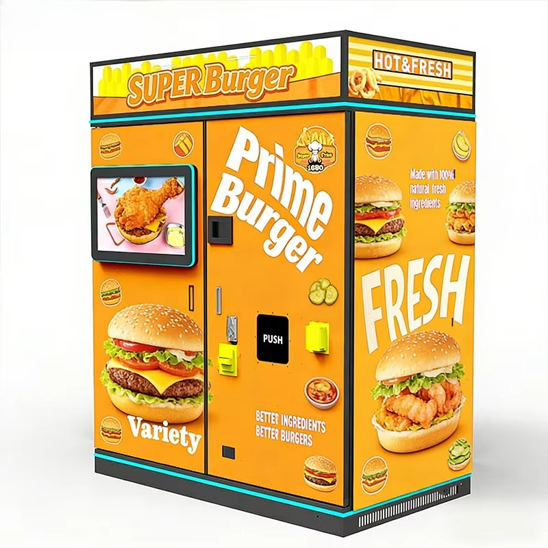 เครื่องจำหน่ายอาหารจานด่วนอัตโ - Food Snacks In Usa บทวิจารณ์และราคา