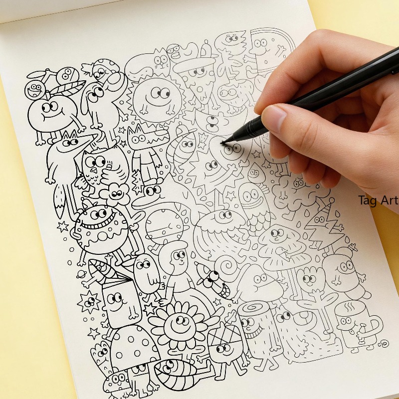 หนังสือภาพบรรเทาความวิตกกังวล, - Food Snacks Coloring Book บทวิจารณ์และราคา