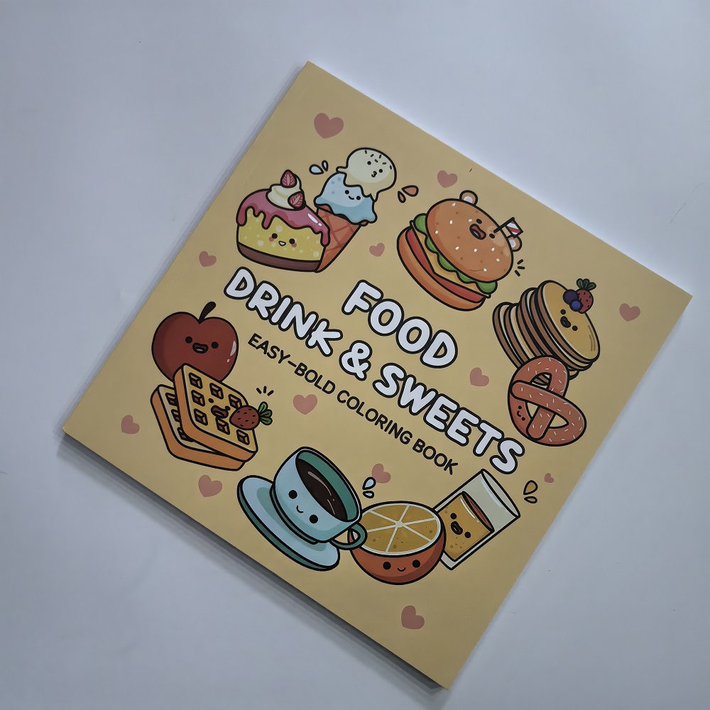อาหาร เครื่องดื่ม และขนมหวาน ส - Food Snacks Coloring Book บทวิจารณ์และราคา