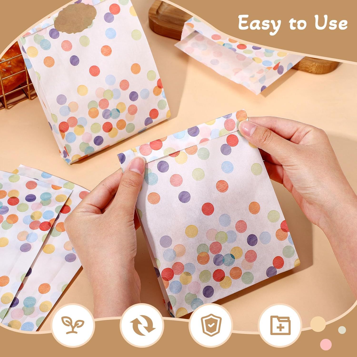 【ถุงกระดาษคราฟท์ 60 ชิ้น + ป้า - Food Snacks Label บทวิจารณ์และราคา