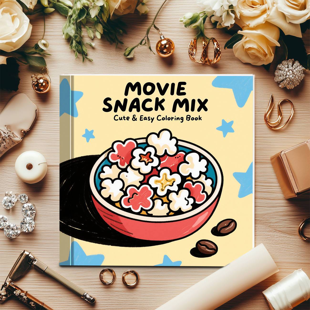 ชุดขนมขบเคี้ยวสำหรับดูหนัง ชาม - Food Snacks Coloring Book บทวิจารณ์และราคา