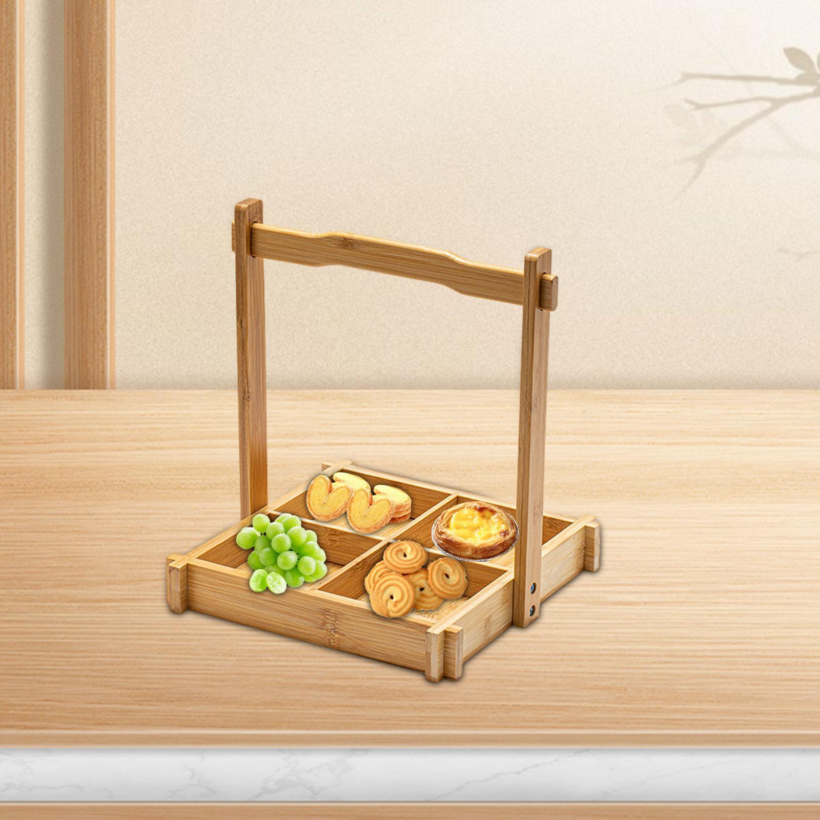 ไม้ไผ่ถั่ว Platter ถาด Section - Food Platter Snacks บทวิจารณ์และราคา