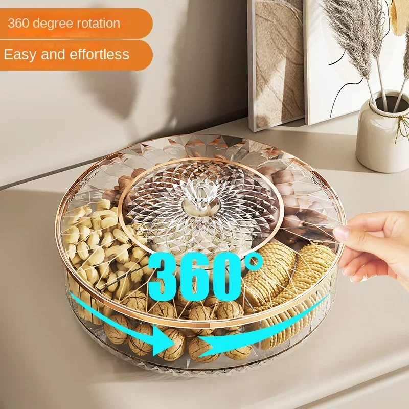 Rotatable กล่องเก็บขนมผลไม้ Cr - Food Platter Snacks บทวิจารณ์และราคา