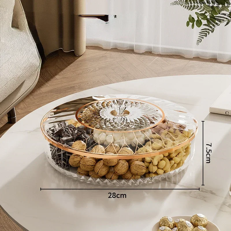 Rotatable กล่องเก็บขนมผลไม้ Cr - Food Platter Snacks บทวิจารณ์และราคา