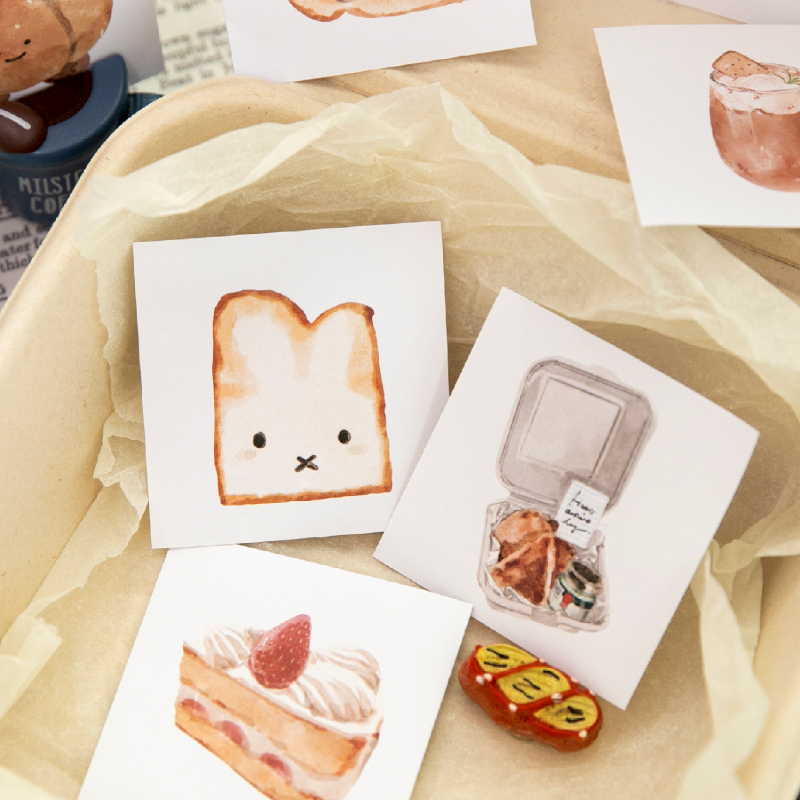 สติกเกอร์รูปขนมเค้กกาแฟน่ารัก  - Junk Food Snacks บทวิจารณ์และราคา