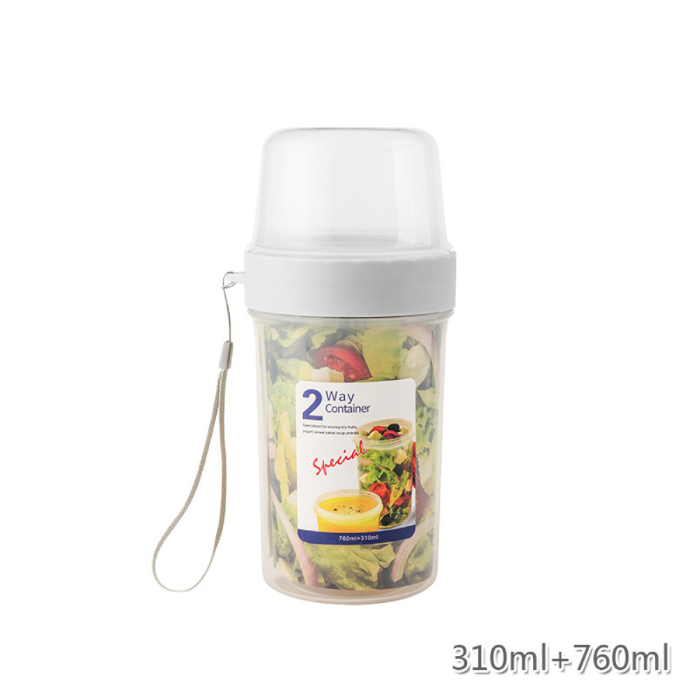 กล่องใส่อาหารสองชั้นป้องกันการ - Food Prep Snacks บทวิจารณ์และราคา